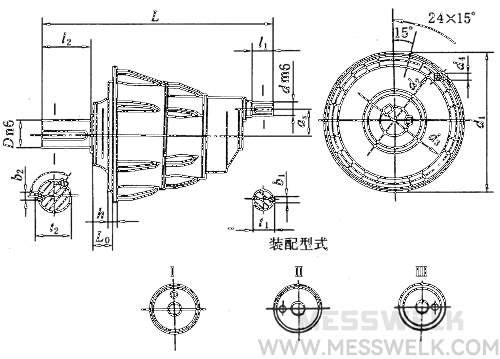 NBZF型行星轮减速机外形及安装尺寸