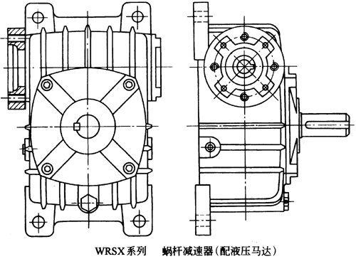 WRSX系列蜗轮蜗杆减速机产品特点及性能参数(图1) WRSX系列蜗轮蜗杆减速机产品特点及性能参数(图1)