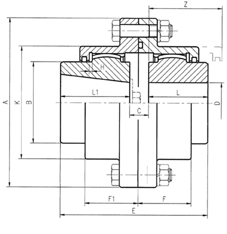 DY-SMA型Mill Motor用双面啮合联轴器