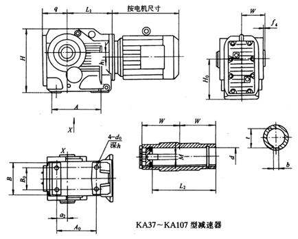 K系列斜齿轮-锥齿轮减速电机