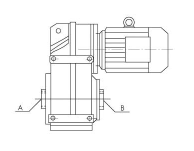 EWF系列平行轴斜齿轮减速机安装方位表示方法(图3)