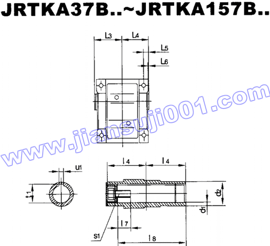 JRTK斜齿轮――伞齿轮减速机电机安装尺寸(JRTK37..~JRTK157..,JRTKA37B..~JRTKA157B(图2) JRTK斜齿轮――伞齿轮减速机电机安装尺寸(JRTK37..~JRTK157..,JRTKA37B..~JRTKA157B(图2)