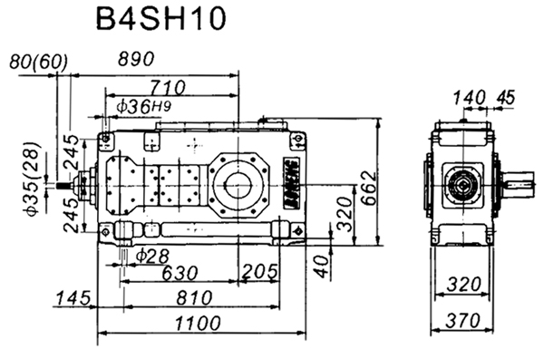 B4SH系列外型及安装尺寸图(图3)