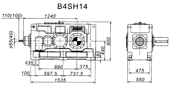 B4SH系列外型及安装尺寸图(图5)