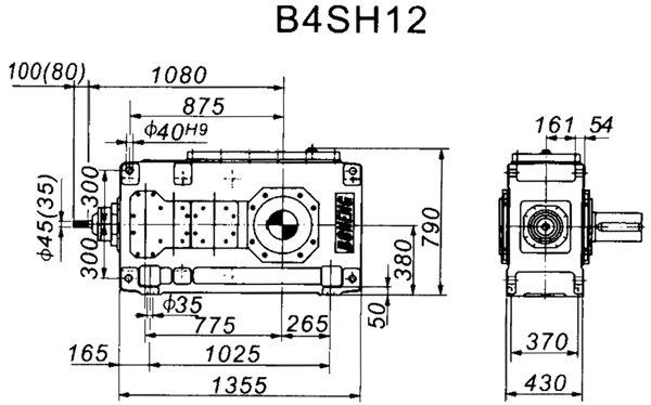 B4SH系列外型及安装尺寸图(图4)