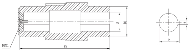 J系列滚轮架专用减速机输出轴安装尺寸(图1)