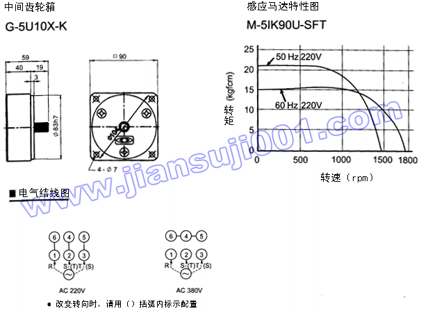 三相感应马达附接线盒（出力60W-90W）(图4)